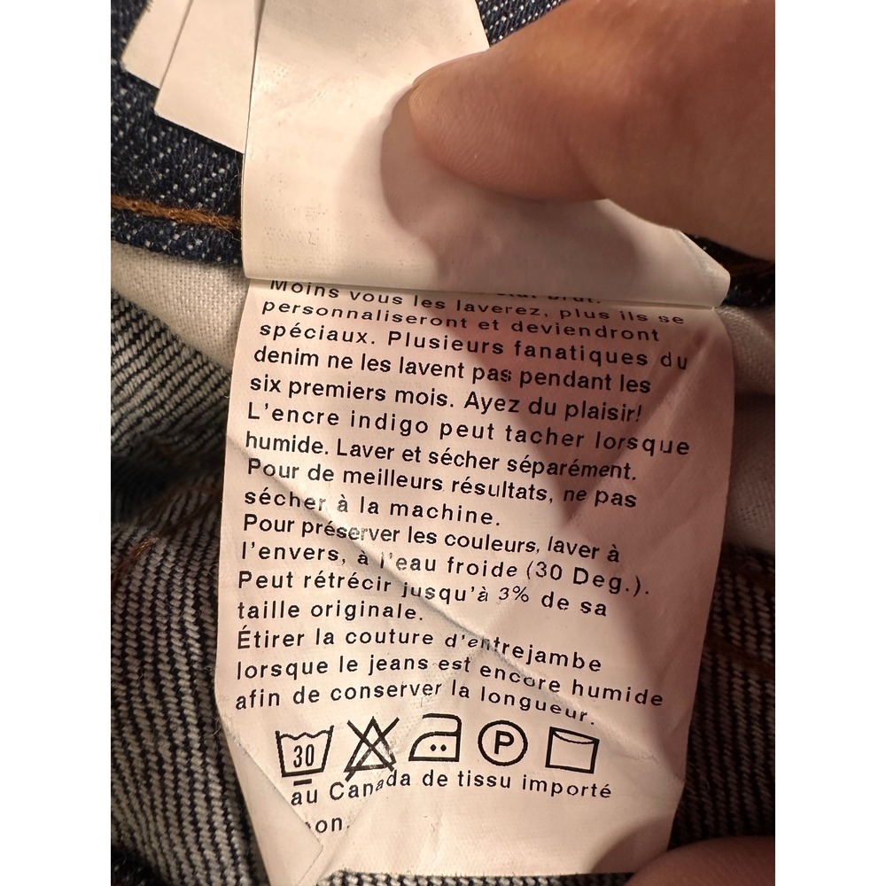 NAKED & FAMOUS Size 29 The Skinny Stretch Selvedge Indigo Blue Denim Jeans - Picture 6 of 9
